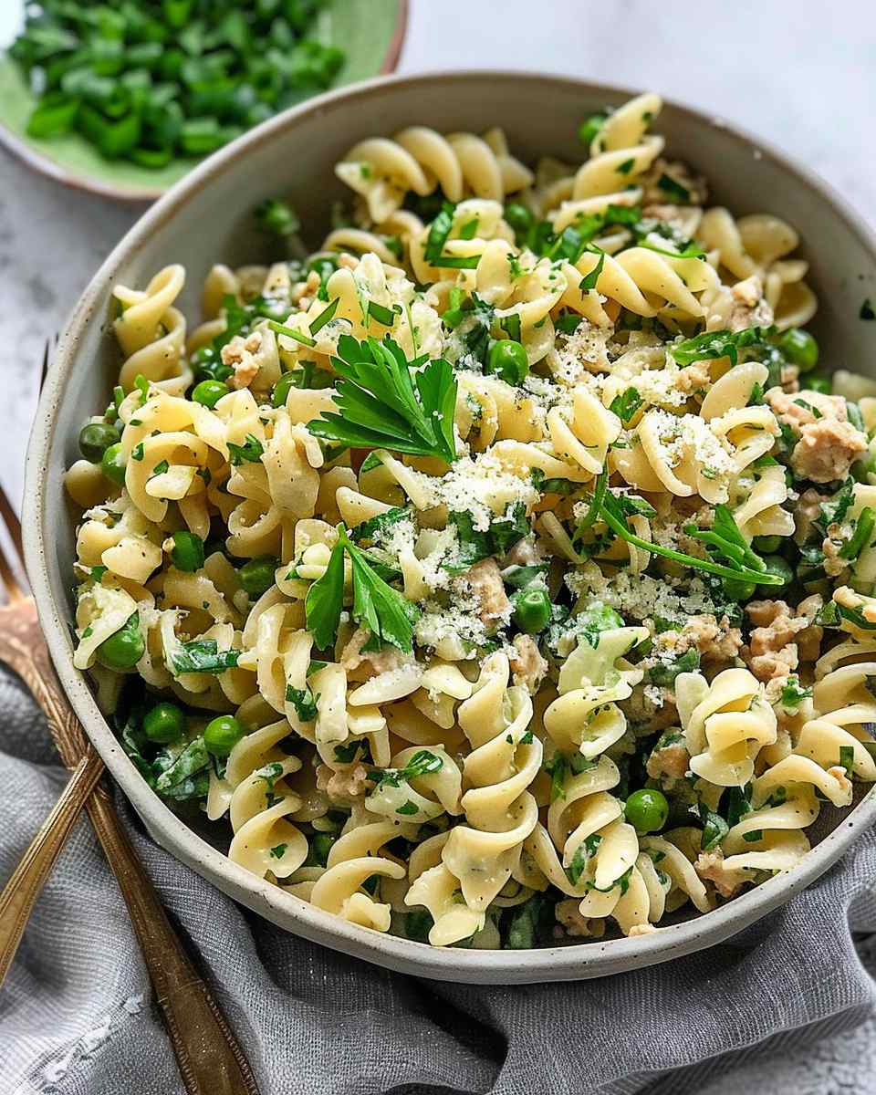 Herby Spring Pasta Salad With Protein
