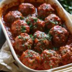 Oven Baked Italian Meatballs