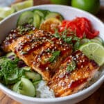 Teriyaki Salmon Sushi Bowl