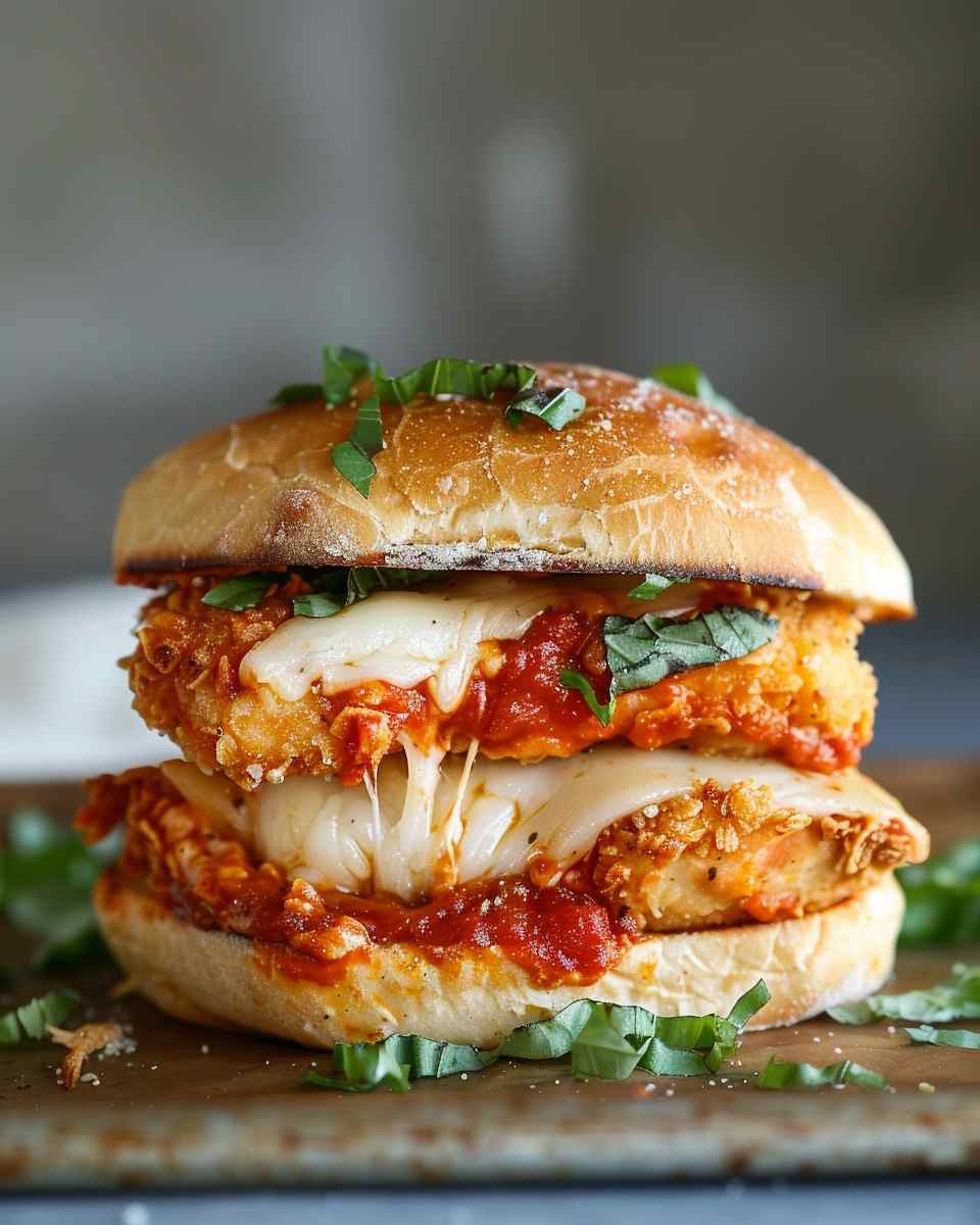 Crispy Chicken Parm Sandwich