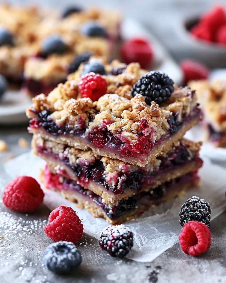 Healthy Berry Streusel Bars