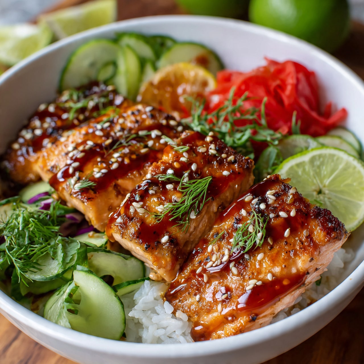 Teriyaki Salmon Sushi Bowl