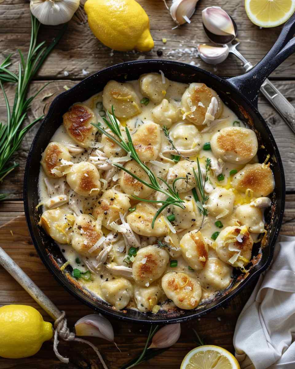 One Pan Lemon Chicken Gnocchi