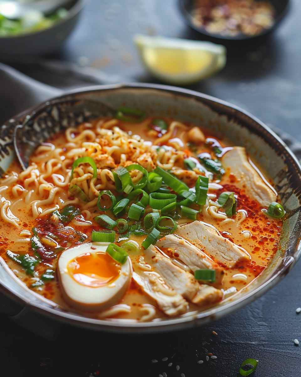 Creamy Spicy Chicken Ramen