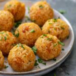 Golden Rice Balls with Beef