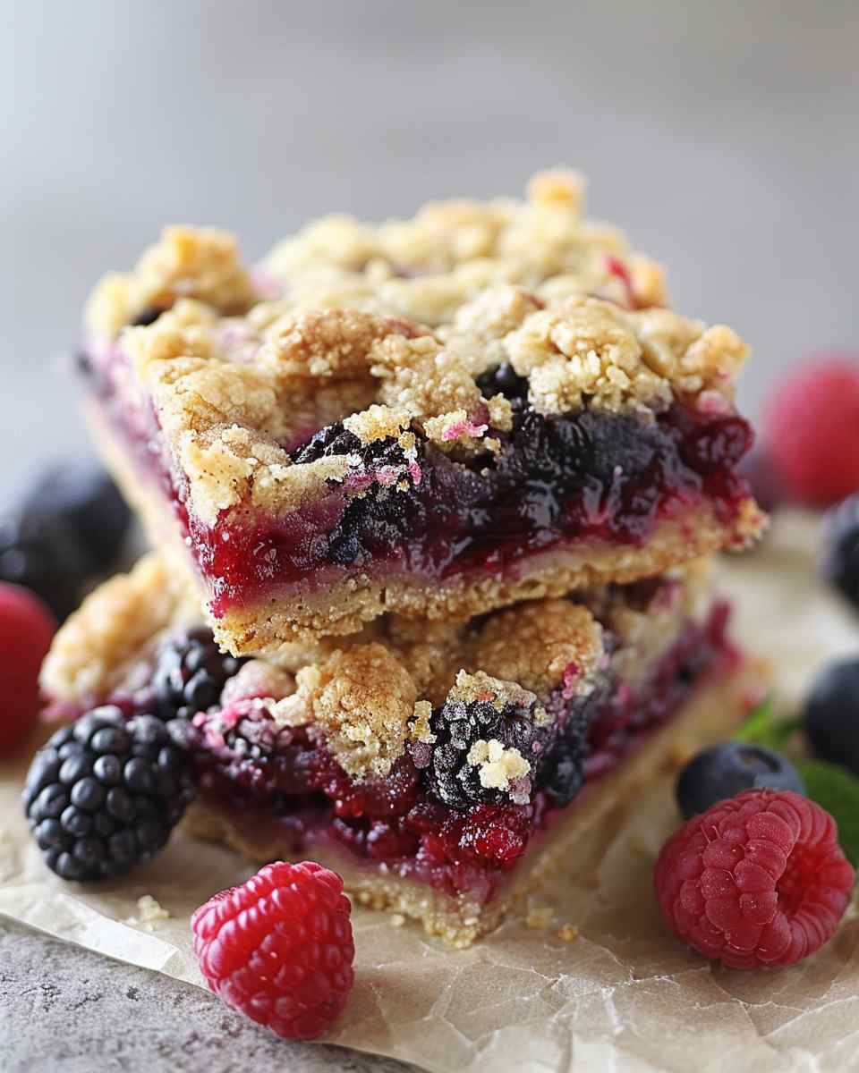 Healthy Berry Streusel Bars