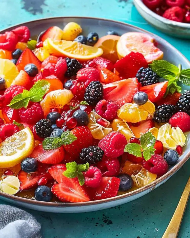 Fruit Salad with Citrus Honey Dressing