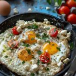 The Ultimate Vegan Crispy Feta Fried Eggs