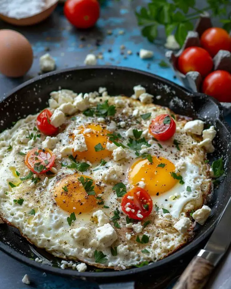 The Ultimate Vegan Crispy Feta Fried Eggs