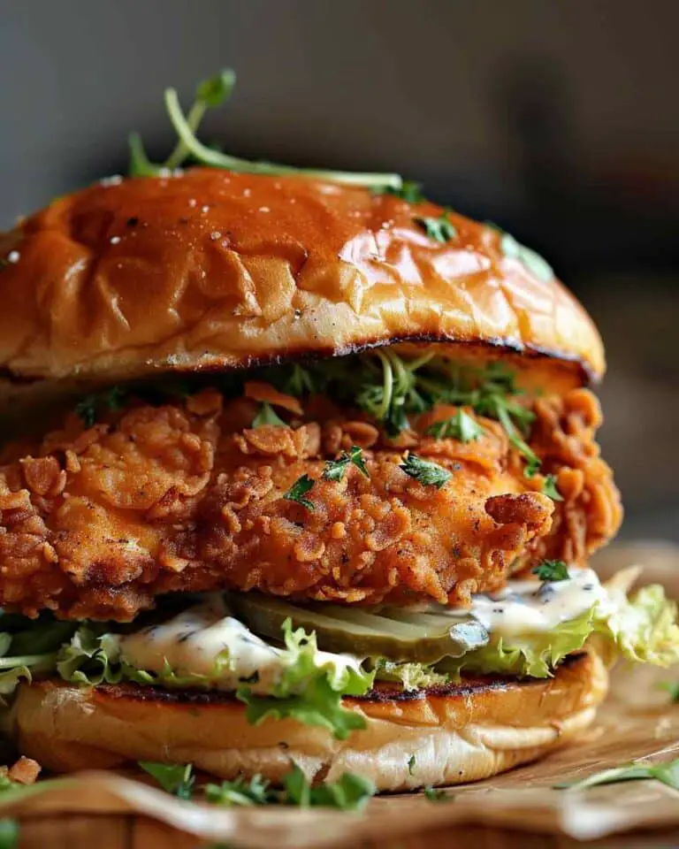 Cajun Crispy Chicken Sandwich with Garlic Aioli