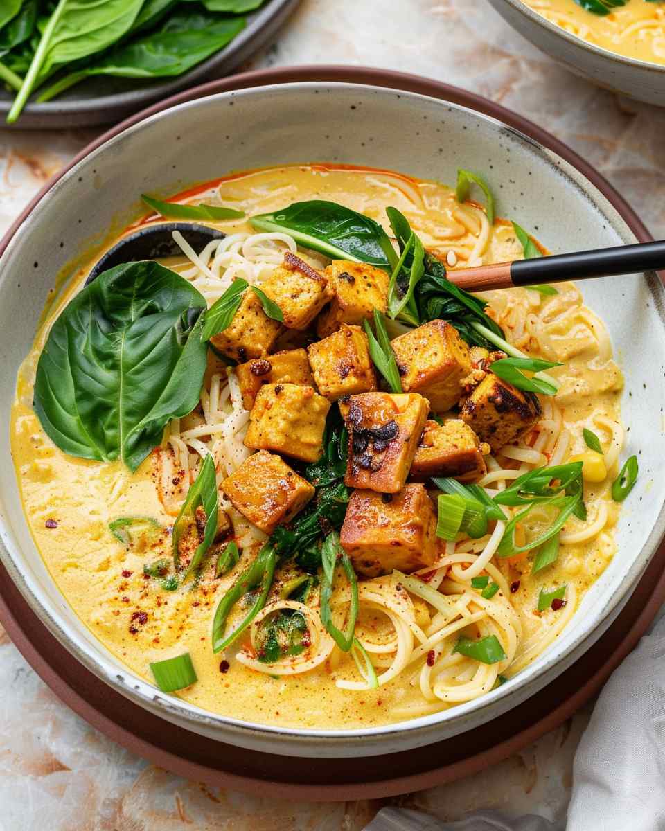 Creamy Coconut Curry Noodles