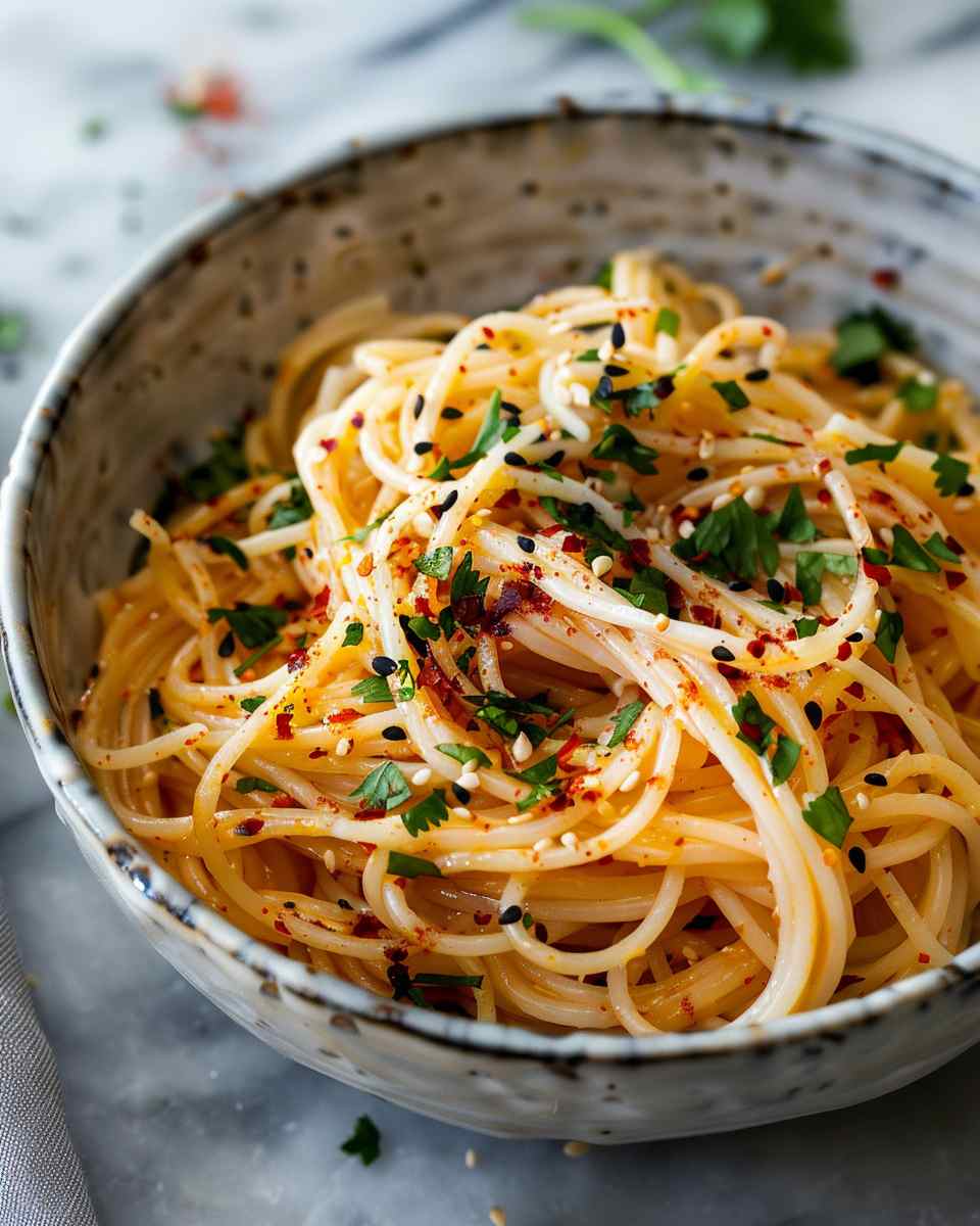 Quick Spicy Coconut Noodles