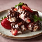 Chocolate-Covered Strawberry Yogurt Clusters