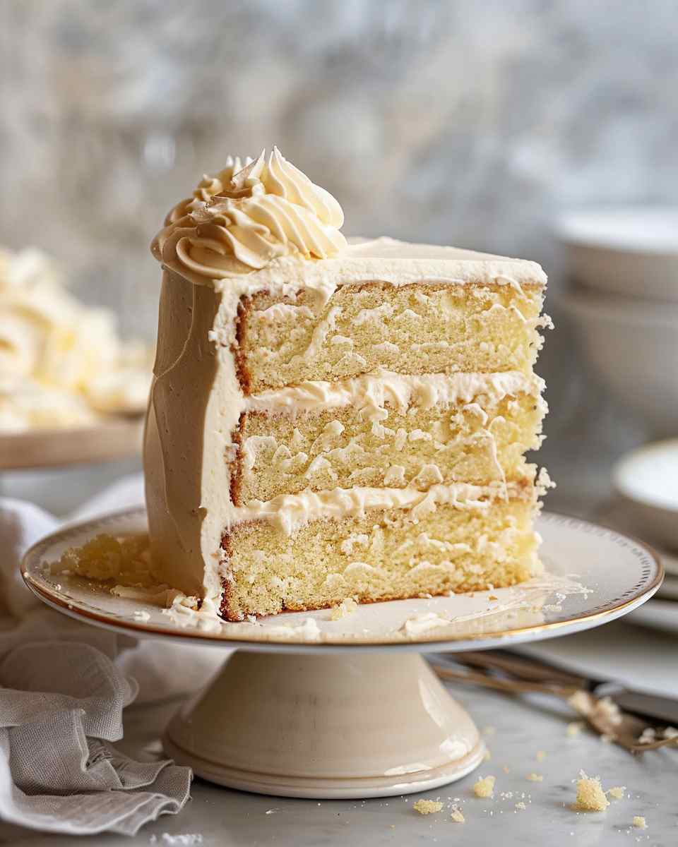 Vanilla Sheet Cake with Whipped Buttercream Frosting