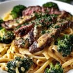 Cowboy Butter Steak & Broccoli Linguine