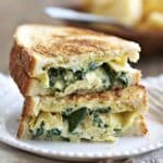 Spinach Artichoke Grilled Cheese