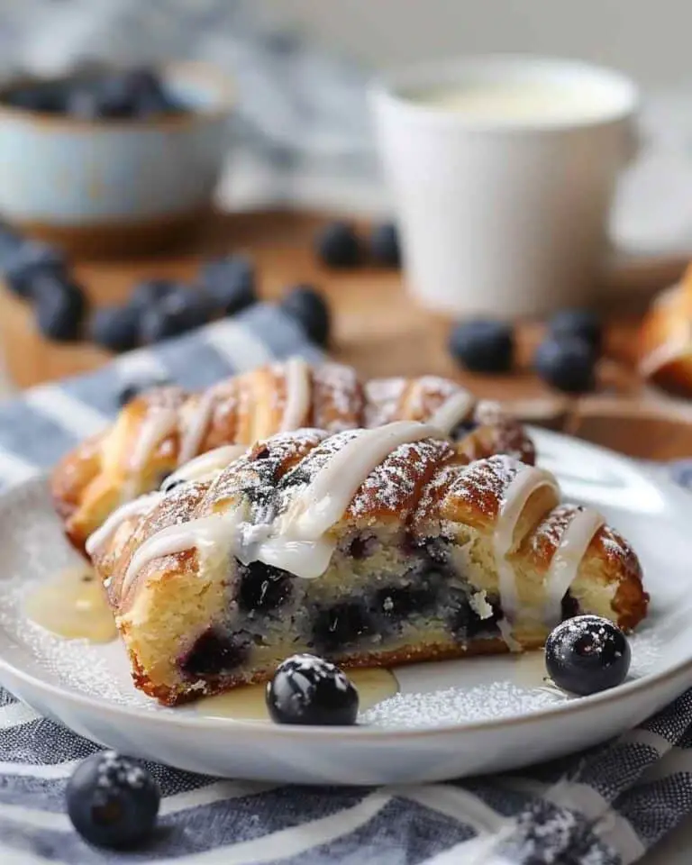 Wild Blueberry Coffee Cake Danishes