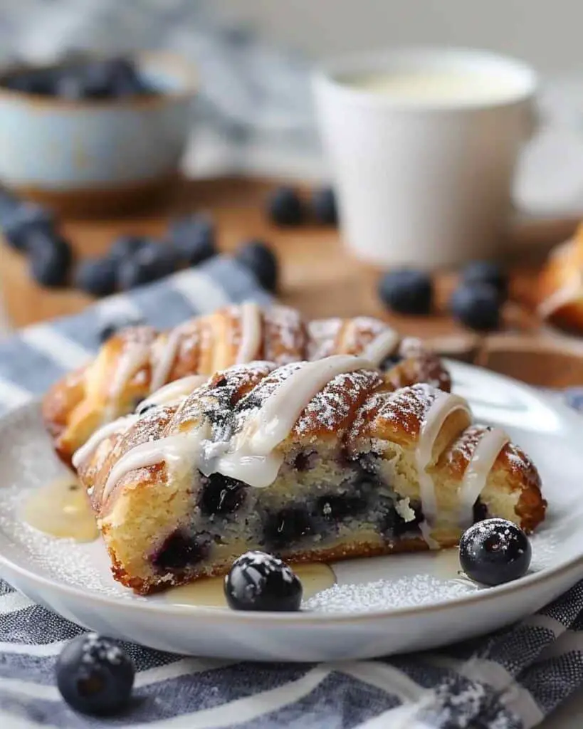 Wild Blueberry Coffee Cake Danishes