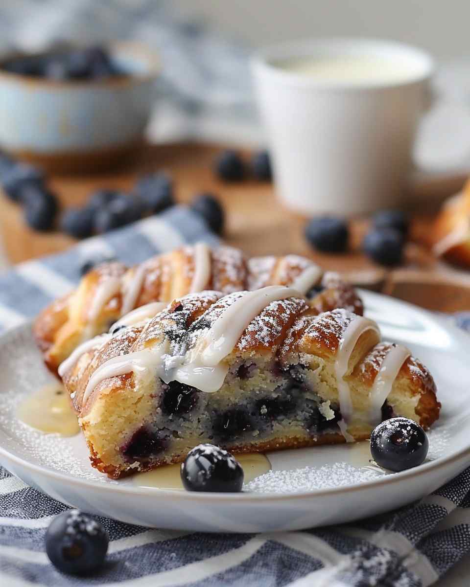 Wild Blueberry Coffee Cake Danishes