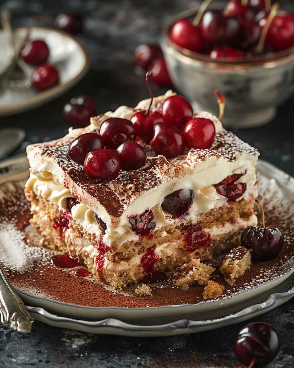Cherry Amaretto Tiramisu