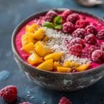 Raspberry Mango Smoothie Bowl