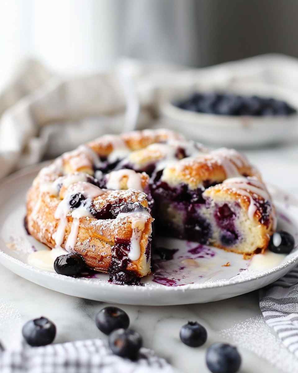 Wild Blueberry Coffee Cake Danishes