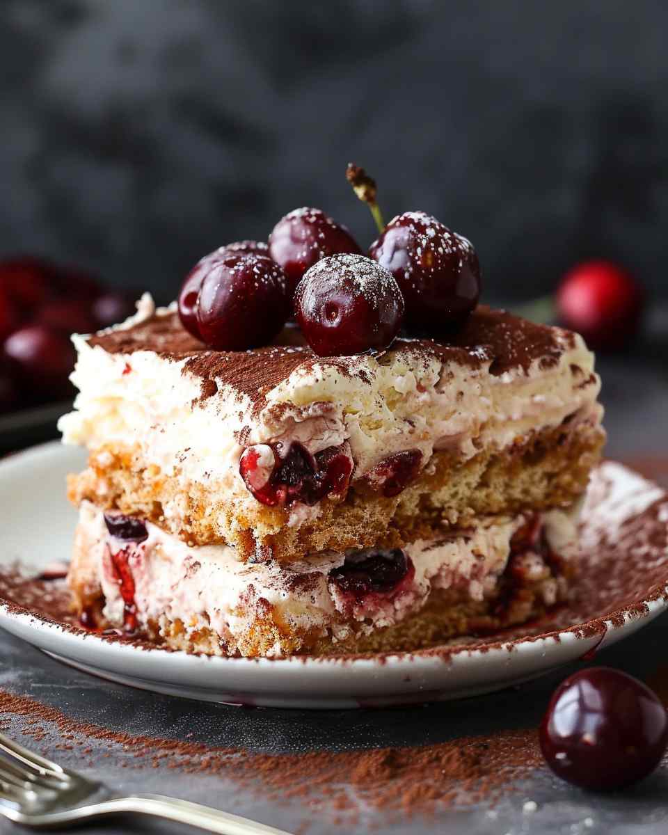 Cherry Amaretto Tiramisu