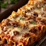 Beef & Cheese Stuffed Pasta Tubes