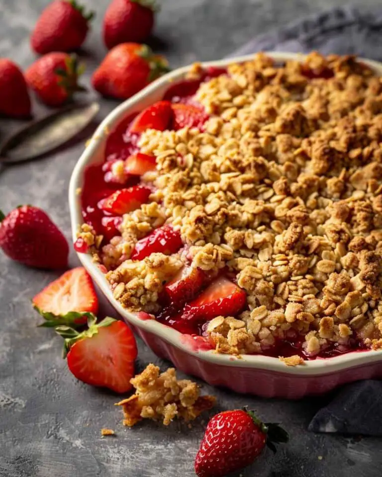 Summer Strawberry Crumble