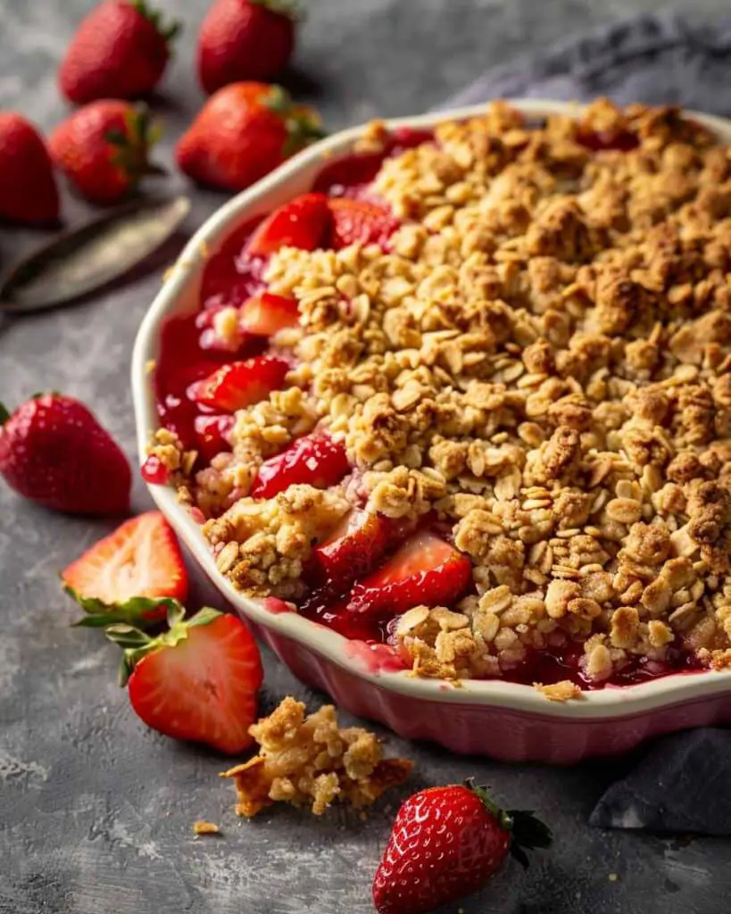 Summer Strawberry Crumble