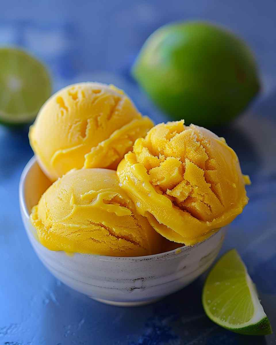 Chili Lime Mango Sorbet