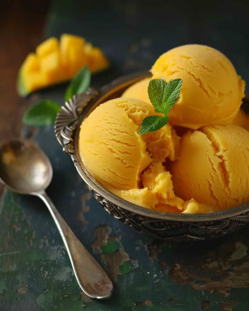 Chili Lime Mango Sorbet