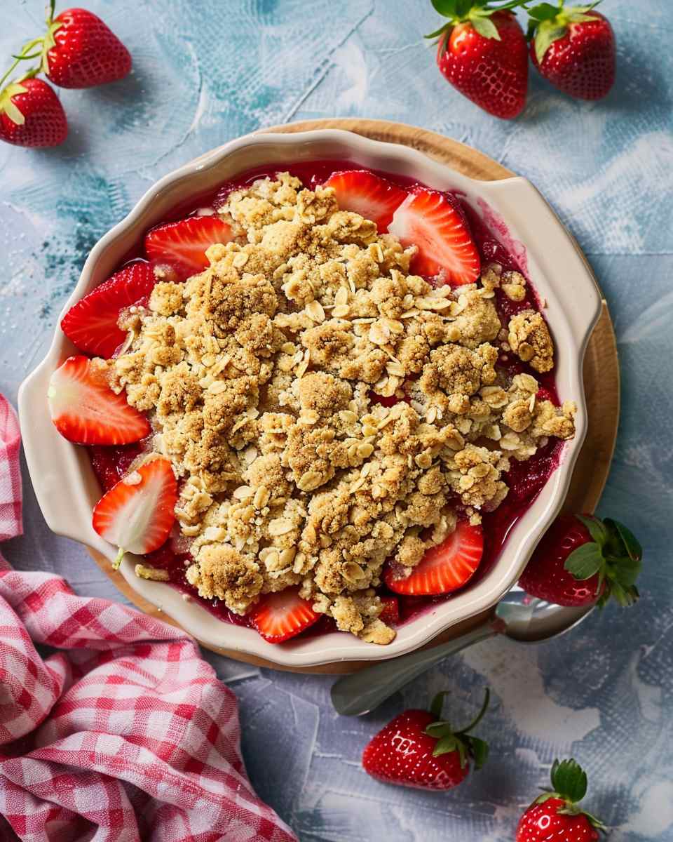 Summer Strawberry Crumble