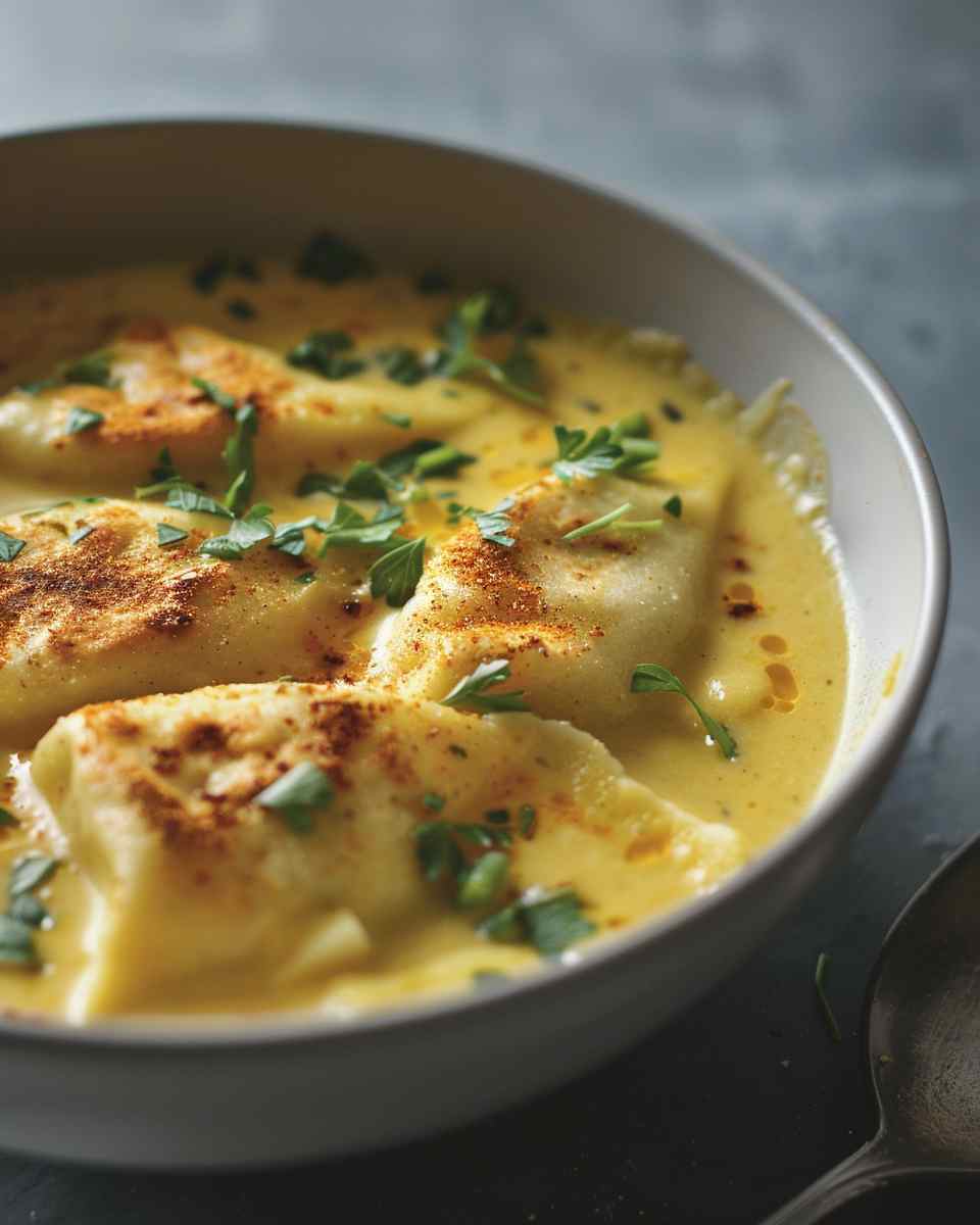 Coconut Curry Dumpling Soup