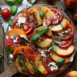 Tomato Peach Caprese