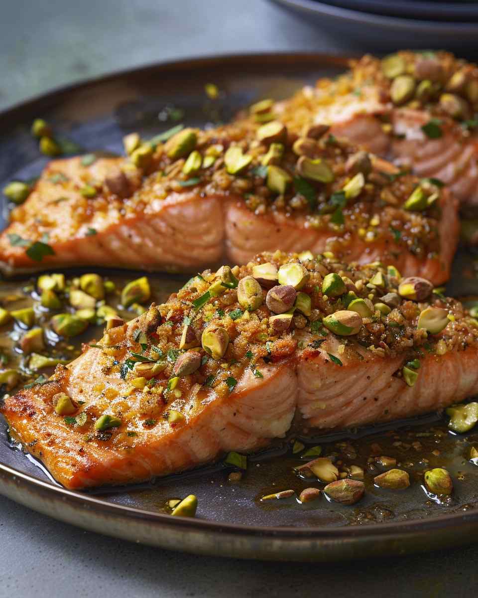Pistachio-Crusted Salmon For Dinner