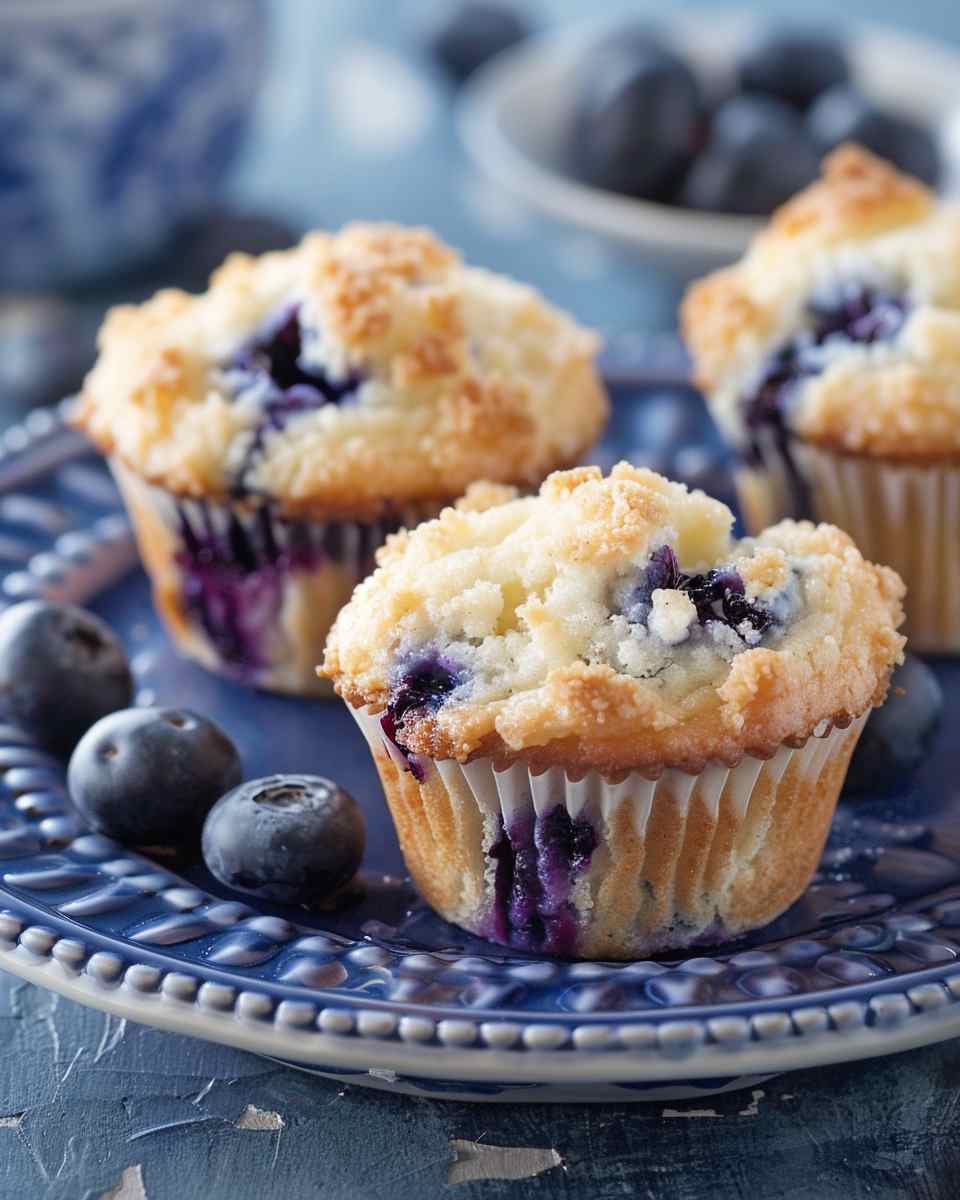 Blueberry Cheesecake Muffins