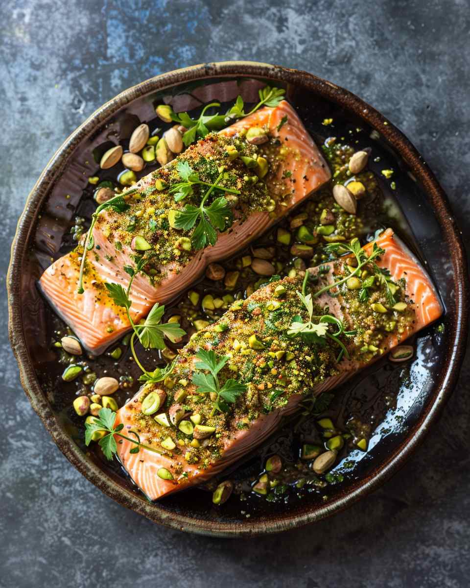 Pistachio-Crusted Salmon For Dinner