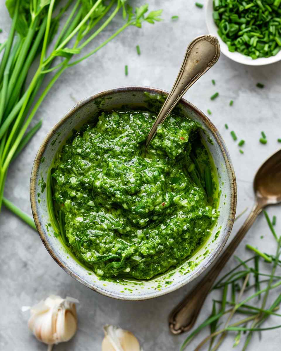 Garlic Scape Pesto 4 Garlic Scape Pesto