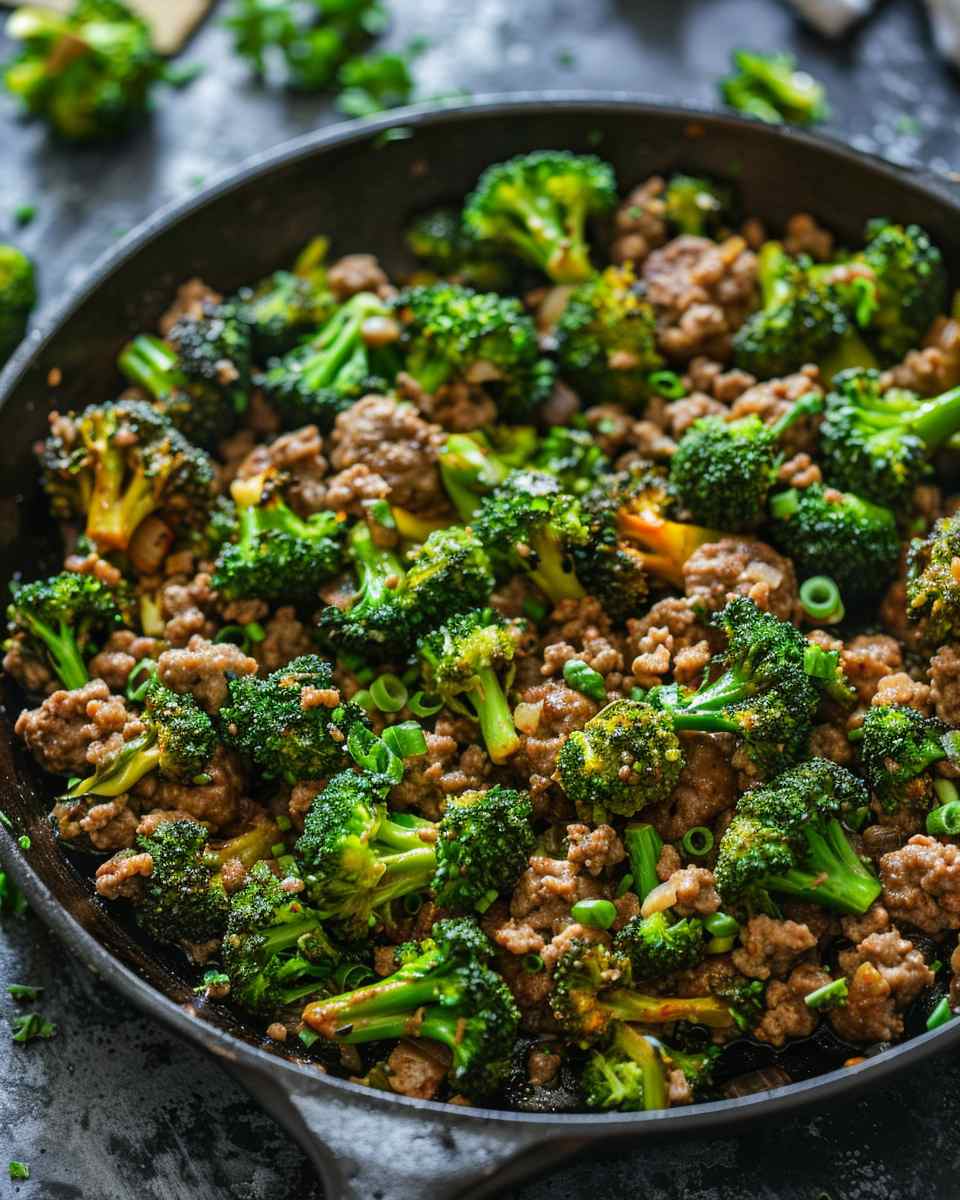 Keto Hamburger Broccoli Skillet 4 Keto Hamburger Broccoli Skillet