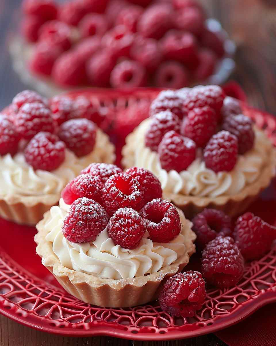 Raspberry Almond Cream Tartlets