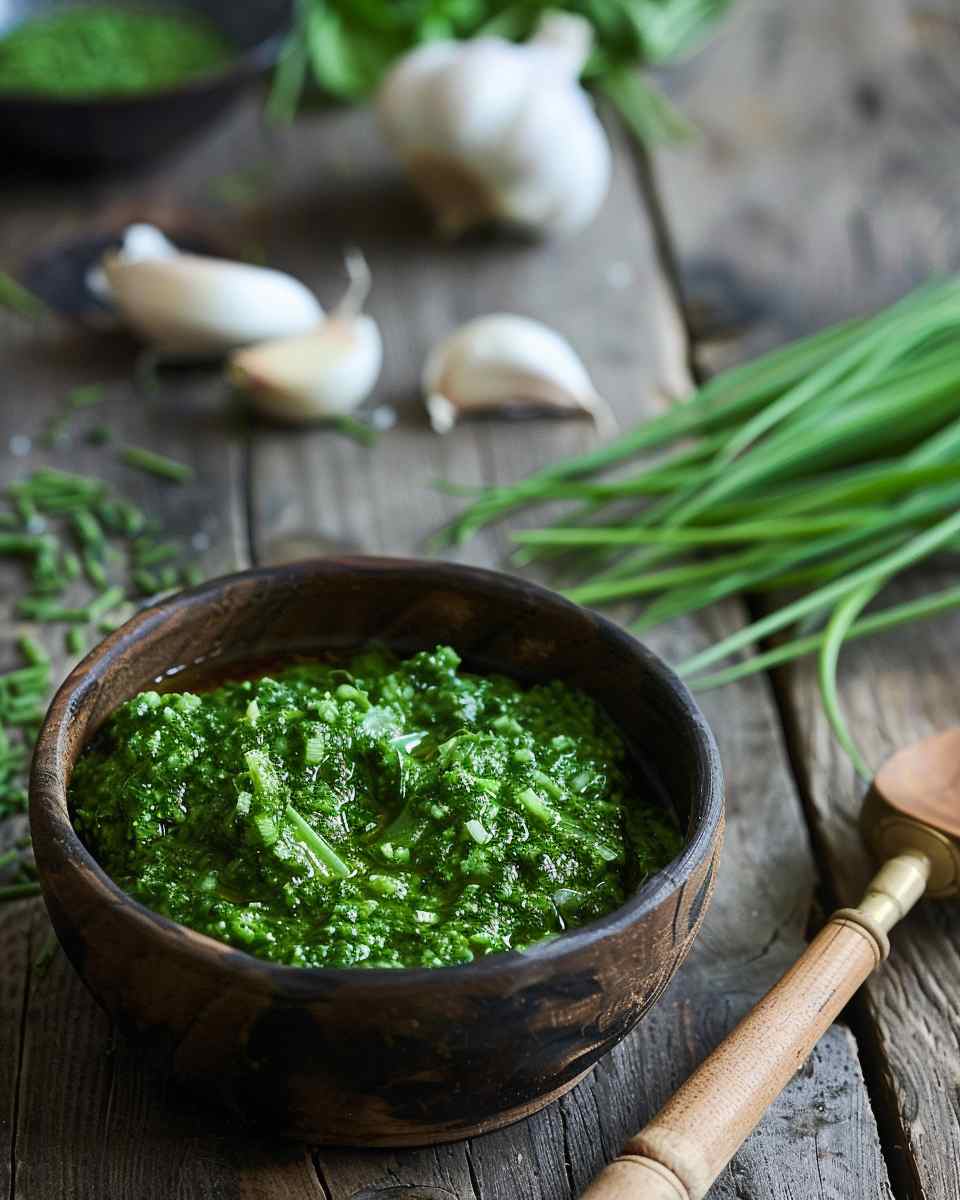 Garlic Scape Pesto 5 Garlic Scape Pesto