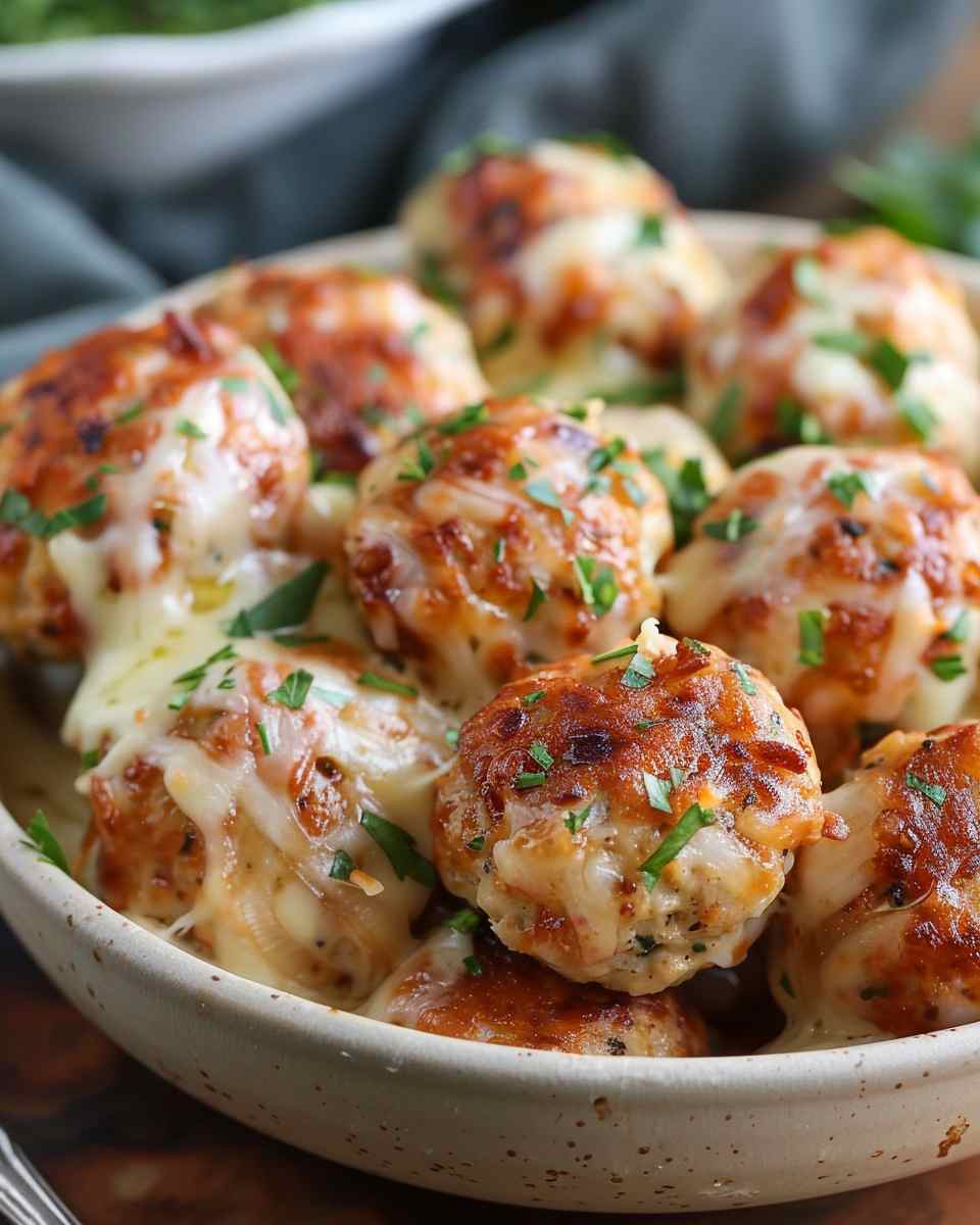 Chicken Cordon Bleu Meatballs