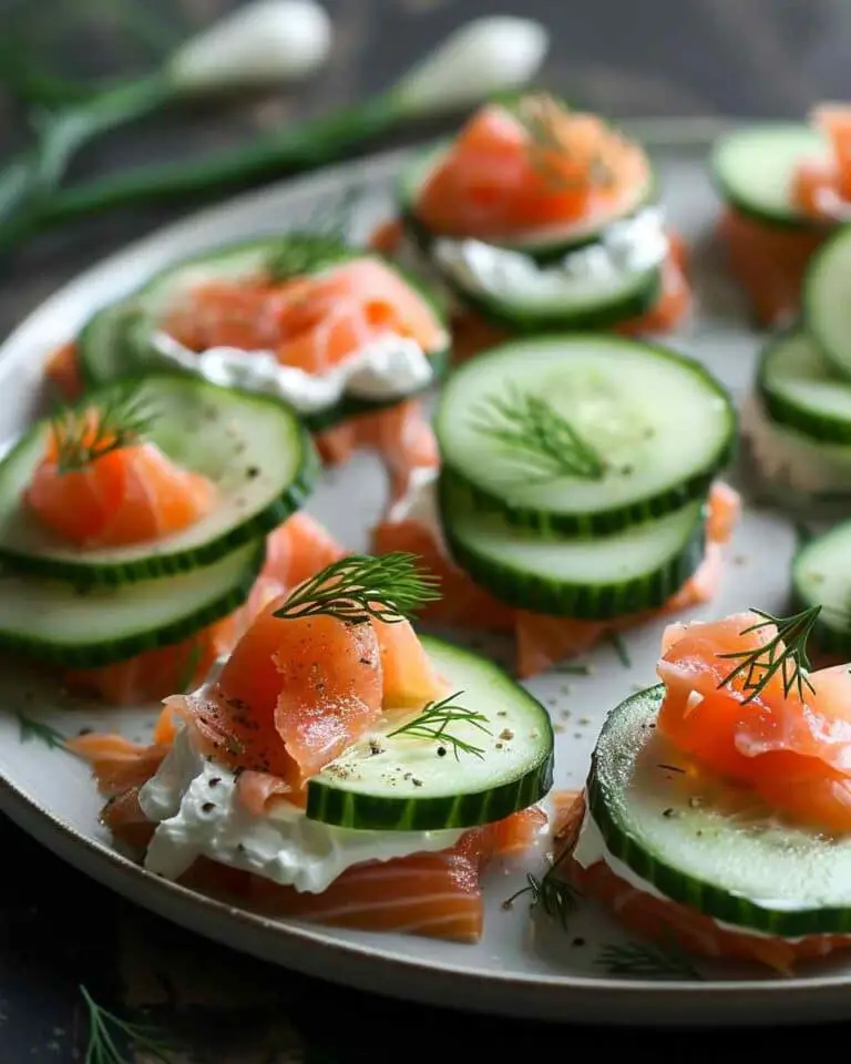 Cucumber Salmon Bites