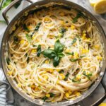 One Pot Lemon Basil, Corn, and Ricotta Pasta