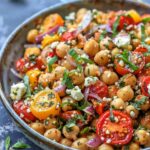 Roasted Chickpea, Tomato & Feta Salad with Za’atar