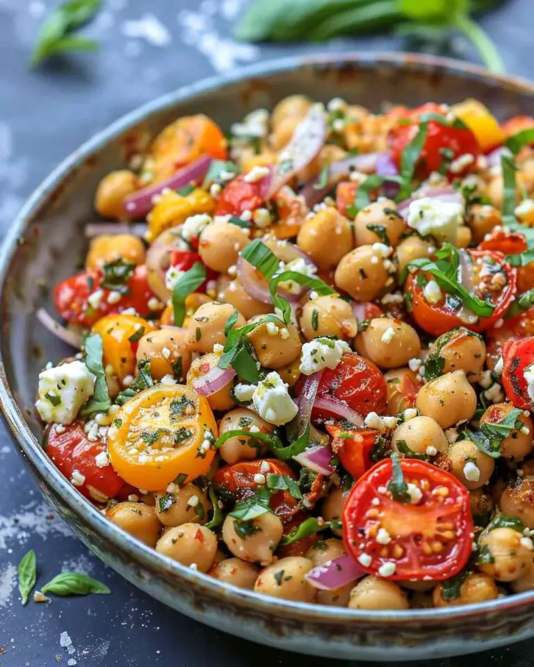 Roasted Chickpea, Tomato & Feta Salad with Za’atar