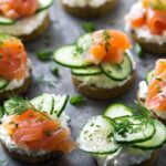 Cucumber Salmon Bites