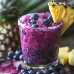 Fresh Blueberry Pineapple Mocktail