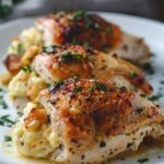 Creamy Apple & Cheese Stuffed Chicken